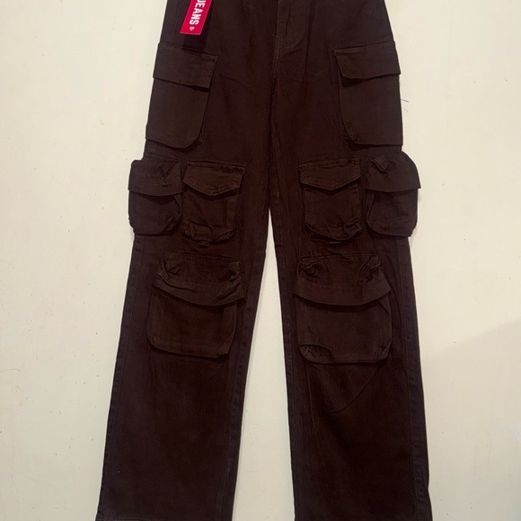 VIP Brown Jeans with Pink Tags - Picture 3 of 6